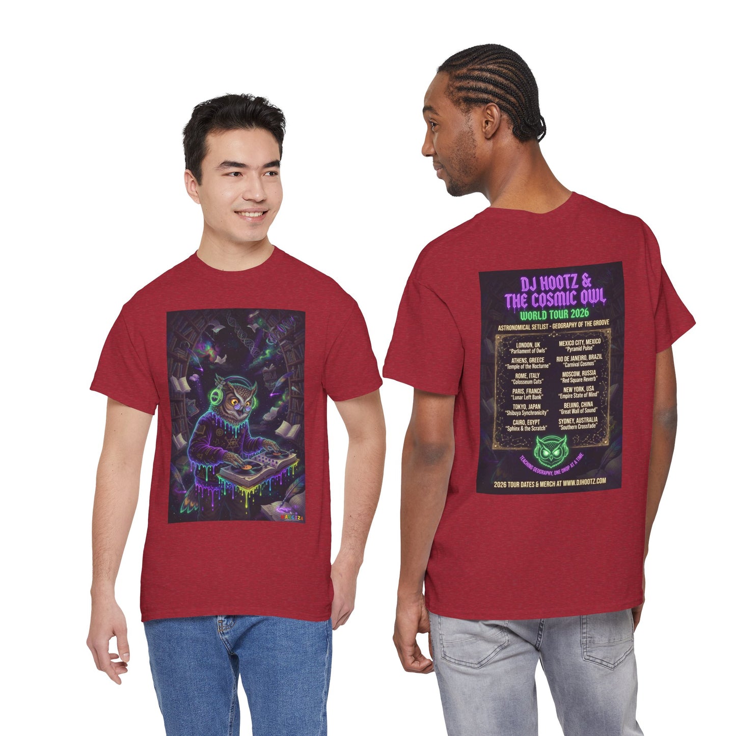 DJ Hootz World Tour - Narciza Unisex T‑Shirt