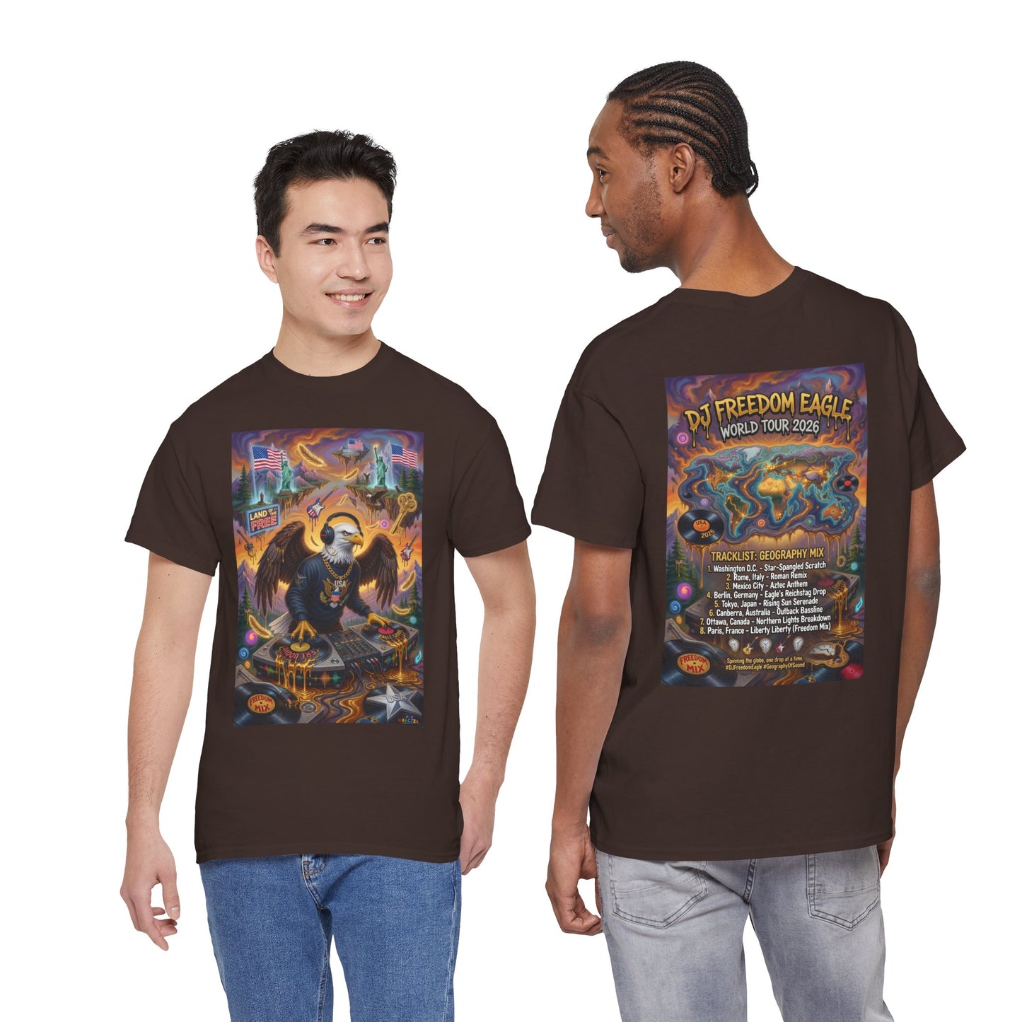 DJ Freedom Eagle World Tour - Narciza Unisex T-shirt
