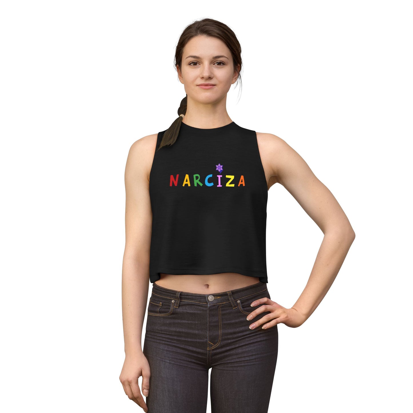 NARCIZA Rainbow Crop Top