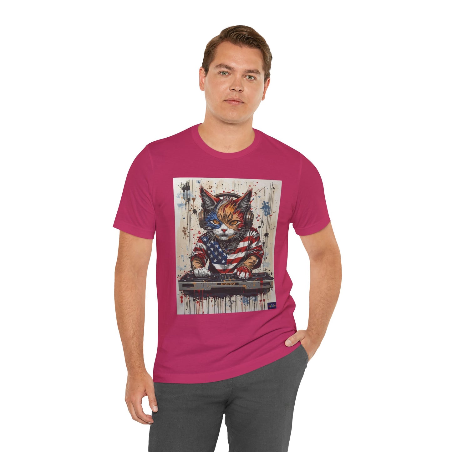 Scratch Cat DJ  — Narciza Unisex T‑Shirt