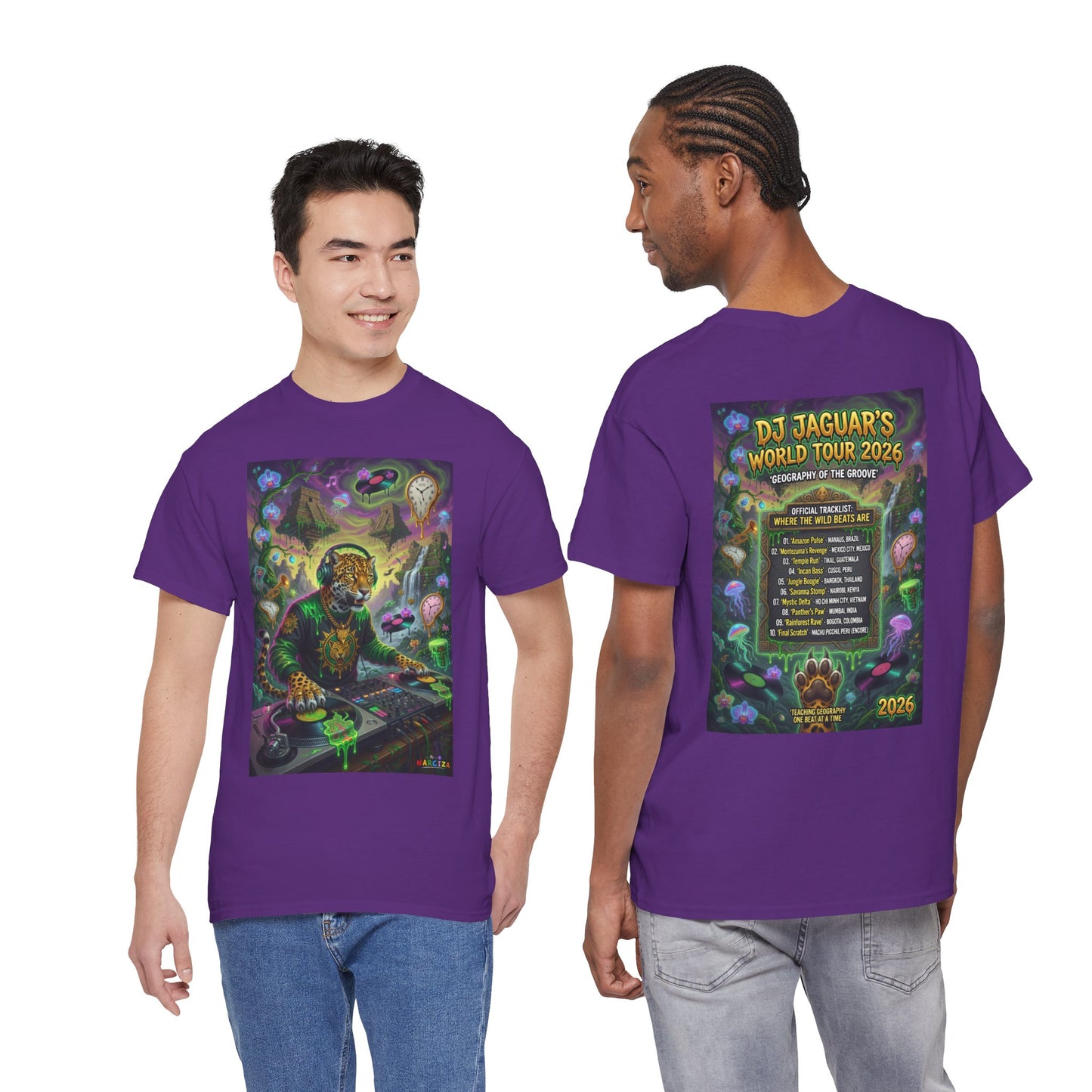 DJ Jaguar World Tour - Narciza Unisex T‑Shirt