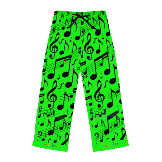 Narciza Music Notes —  Musical Green Sweatpants