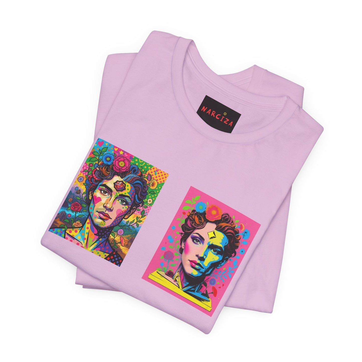 Fluid Art Faces - Unisex NARCIZA Tee