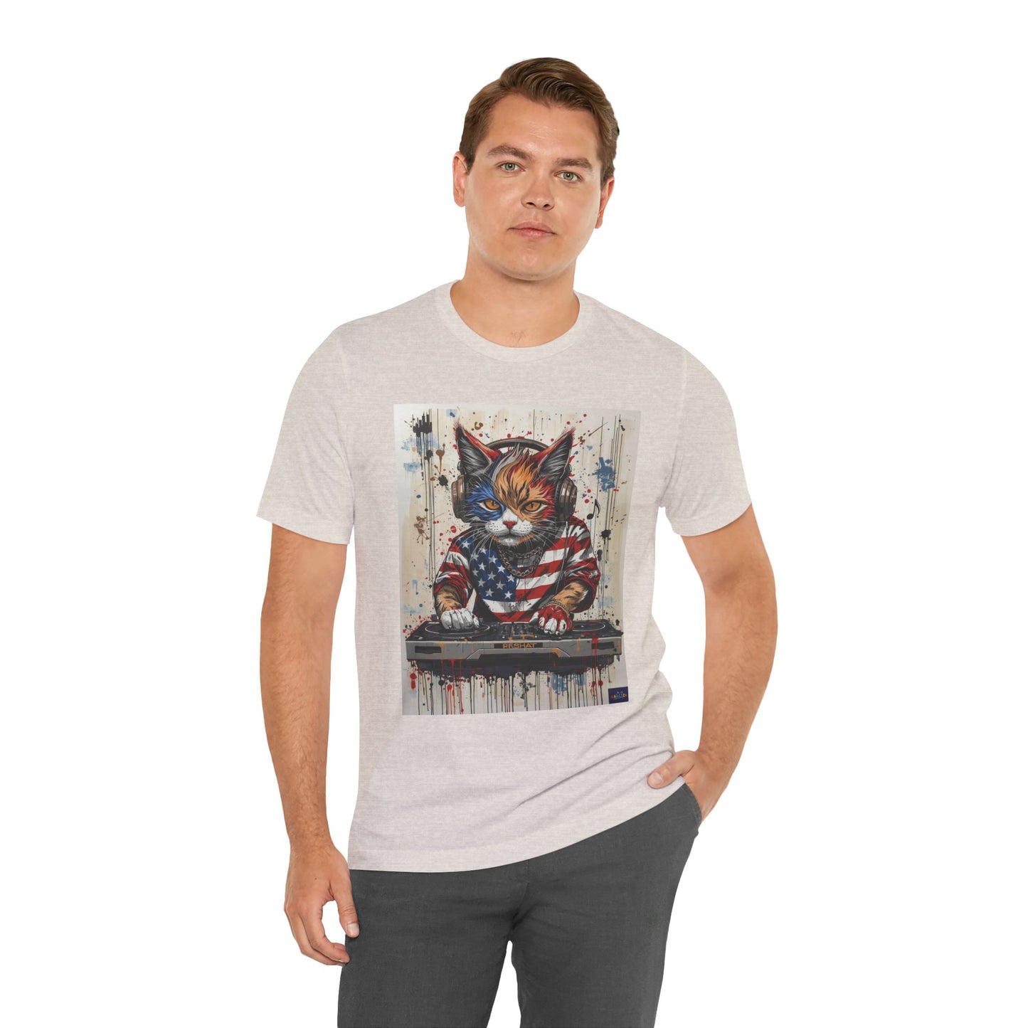 Scratch Cat DJ  — Narciza Unisex T‑Shirt