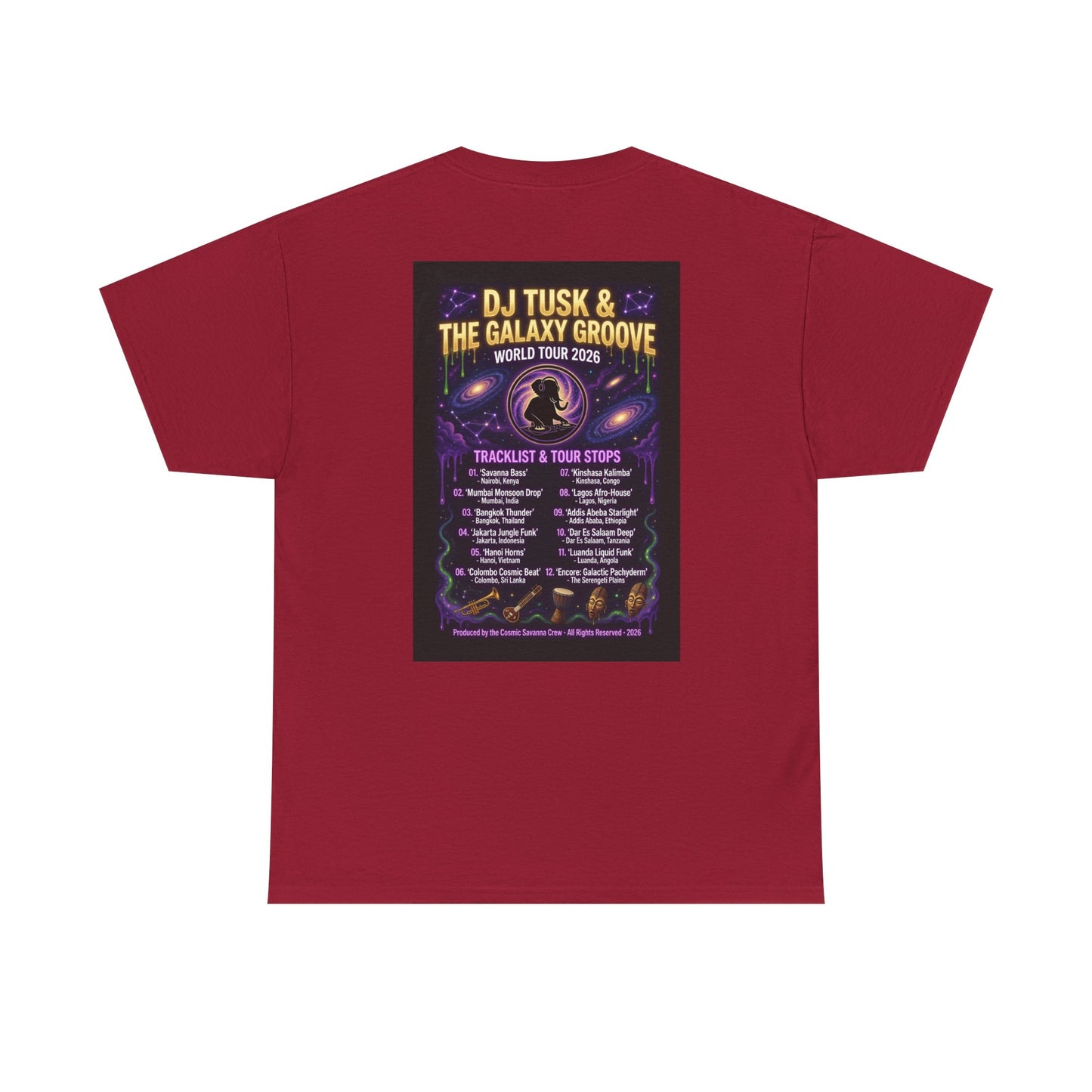 DJ Tusk World Tour  — Narciza Unisex T-shirt