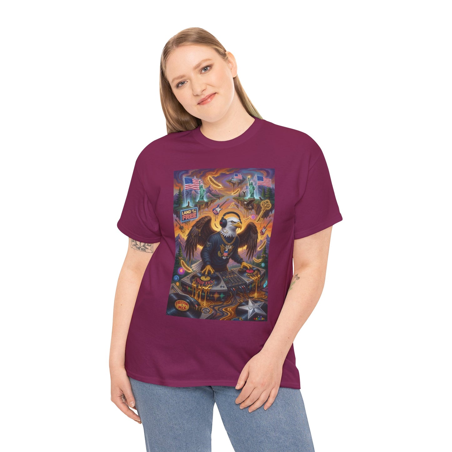 DJ Freedom Eagle World Tour - Narciza Unisex T-shirt