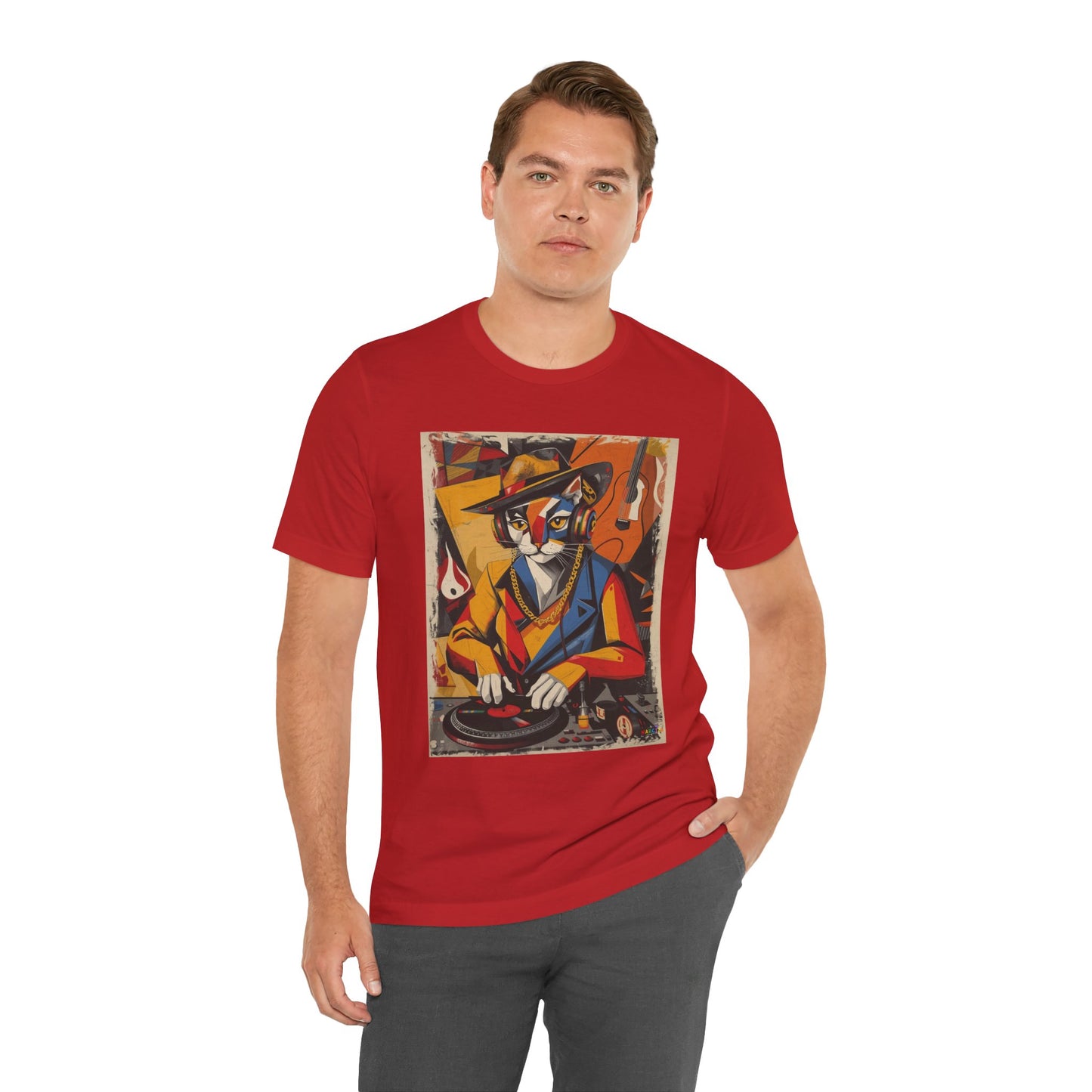 Cubist Cat DJ - Narciza Unisex Tee