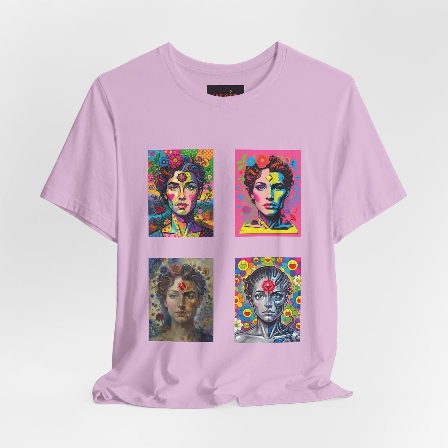 Fluid Art Faces - Unisex NARCIZA Tee