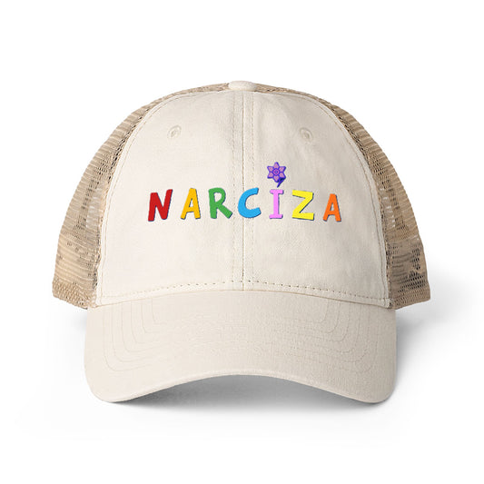 NARCIZA Women's Washed Mesh-Back Cap