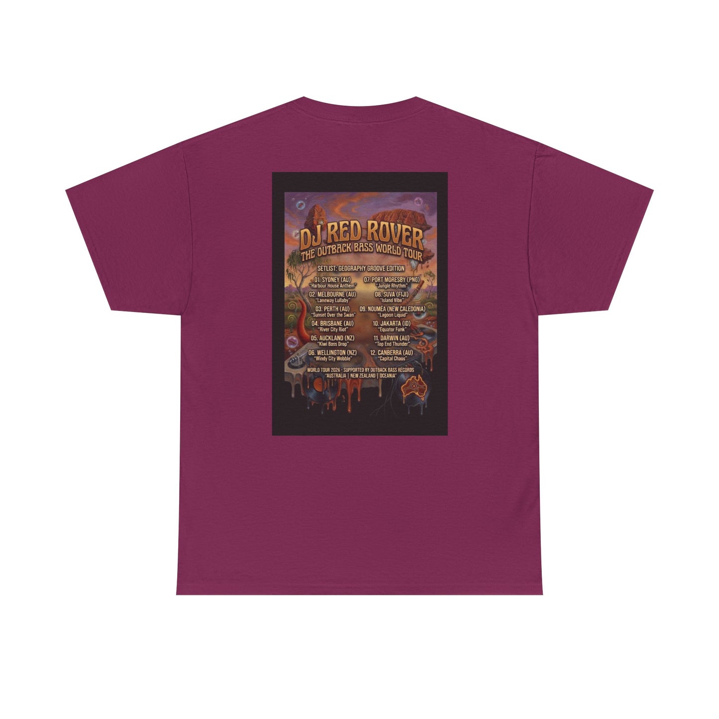 DJ Red Rover Outback Tour - Narciza Unisex T‑Shirt