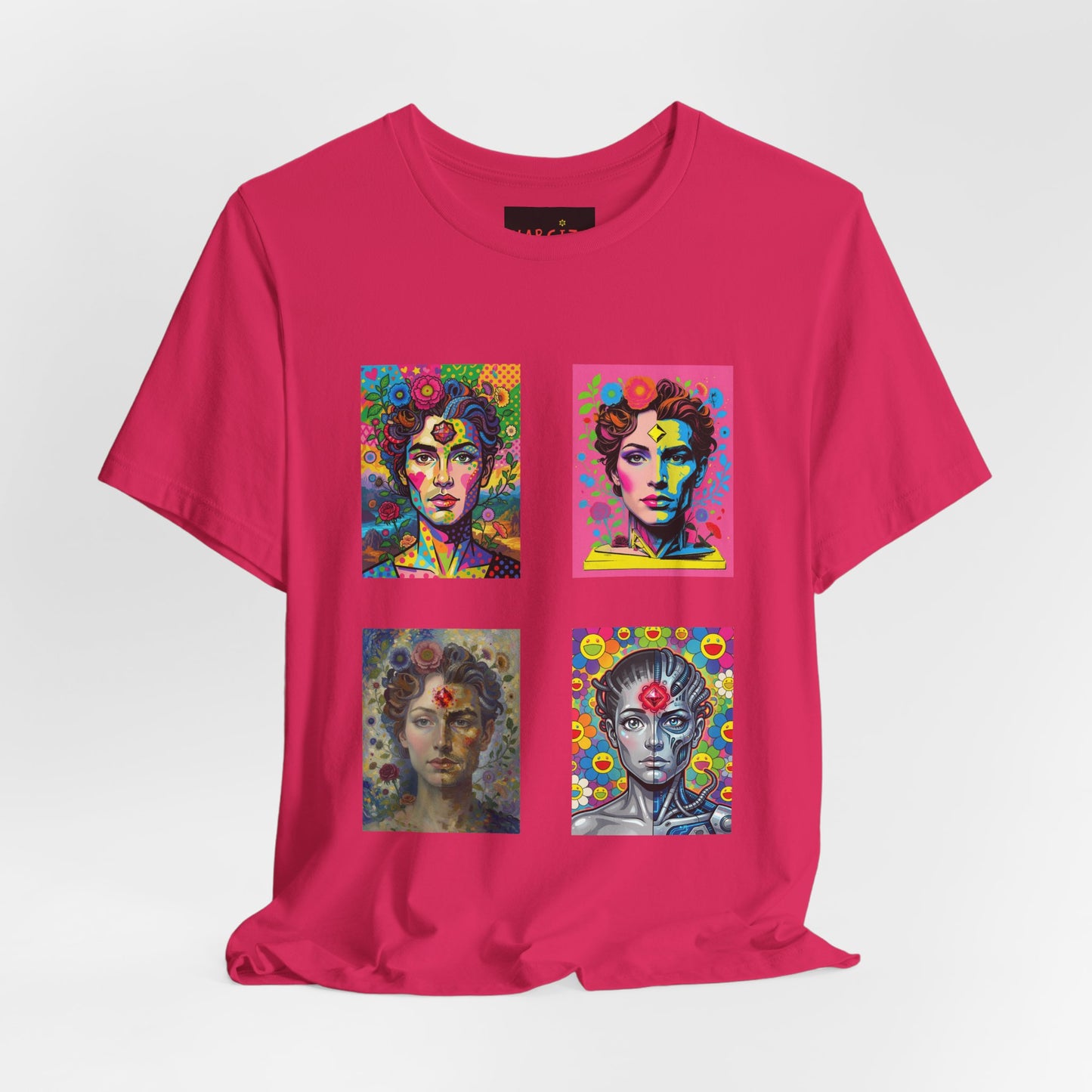 Fluid Art Faces - Unisex NARCIZA Tee