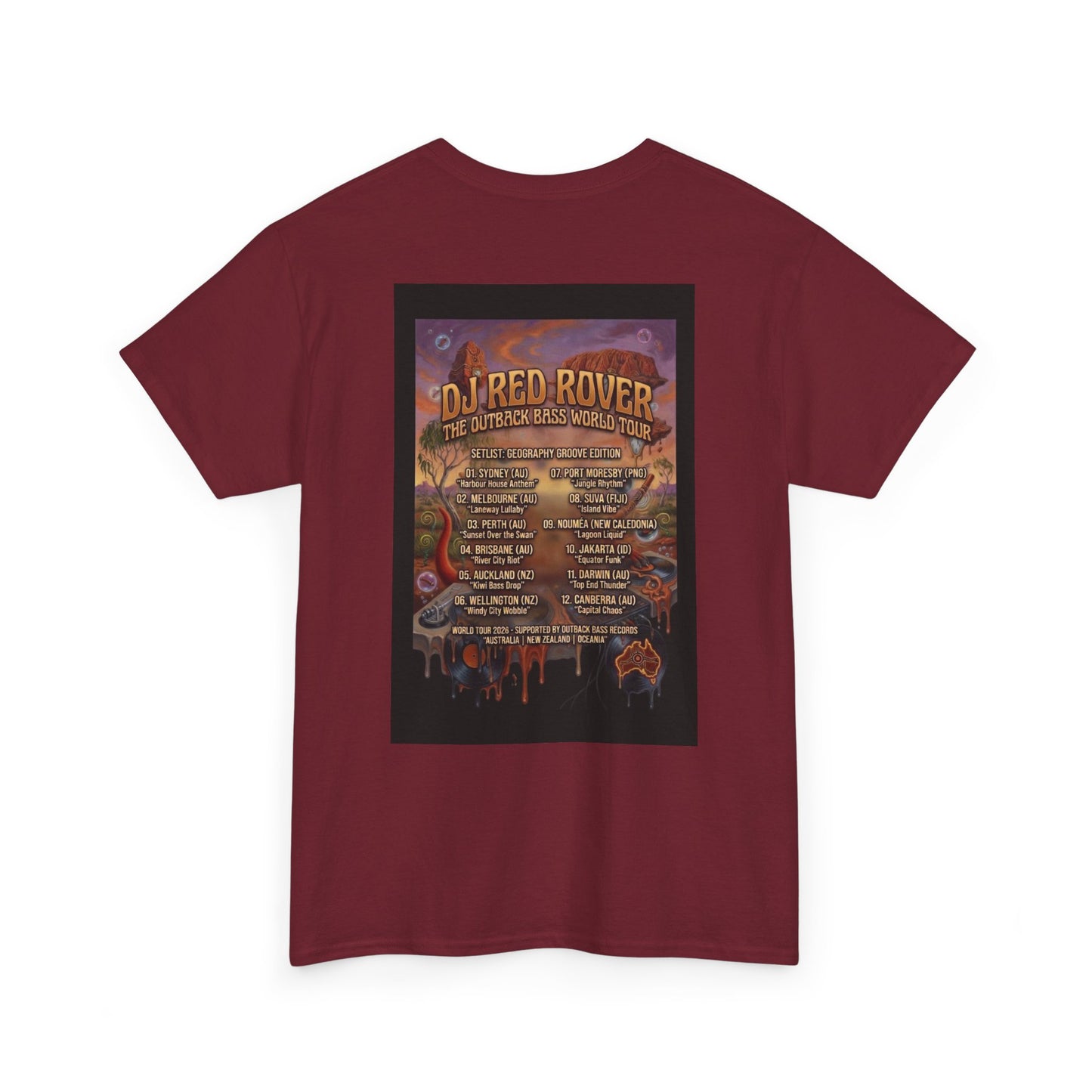 DJ Red Rover Outback Tour - Narciza Unisex T‑Shirt