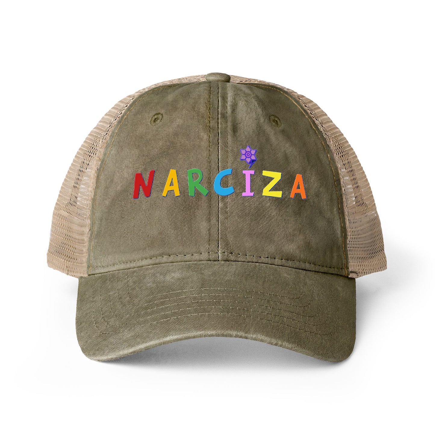 NARCIZA Women's Washed Mesh-Back Cap