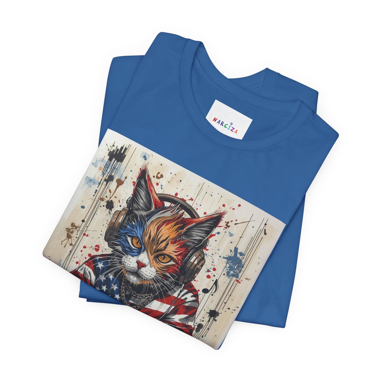 Scratch Cat DJ  — Narciza Unisex T‑Shirt