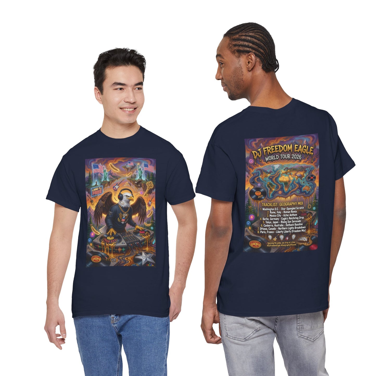 DJ Freedom Eagle World Tour - Narciza Unisex T-shirt