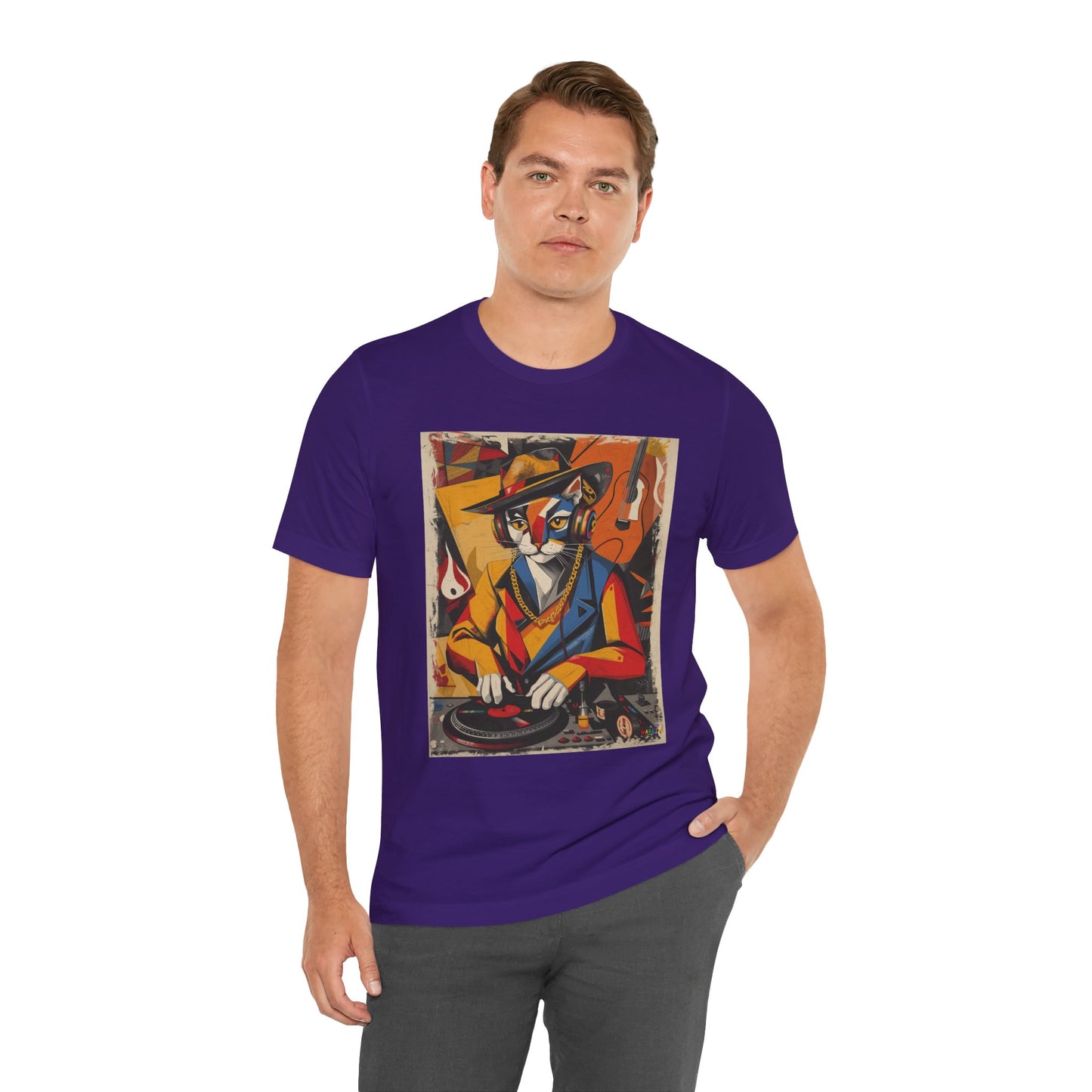 Cubist Cat DJ - Narciza Unisex Tee