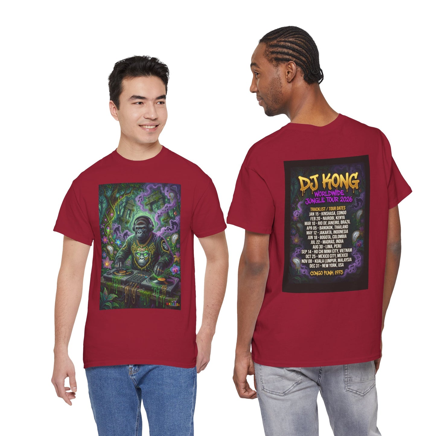 DJ Kong  World Tour Jungle Vibes  — Narciza Unisex T-shirt