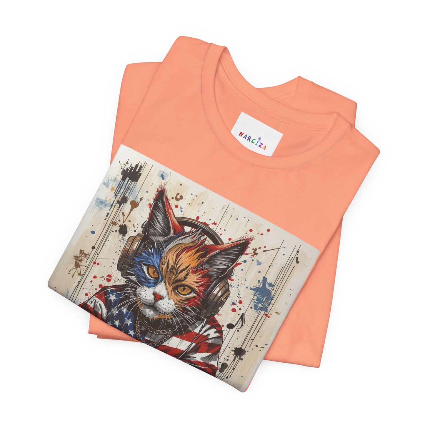 Scratch Cat DJ  — Narciza Unisex T‑Shirt