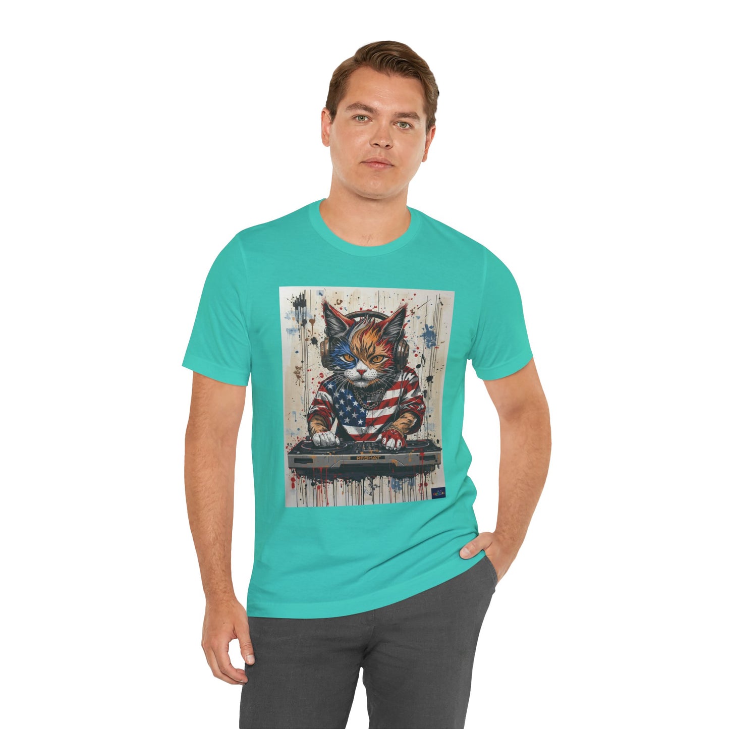 Scratch Cat DJ  — Narciza Unisex T‑Shirt