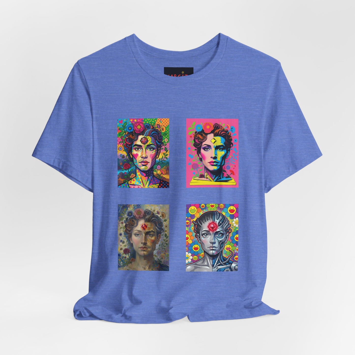 Fluid Art Faces - Unisex NARCIZA Tee