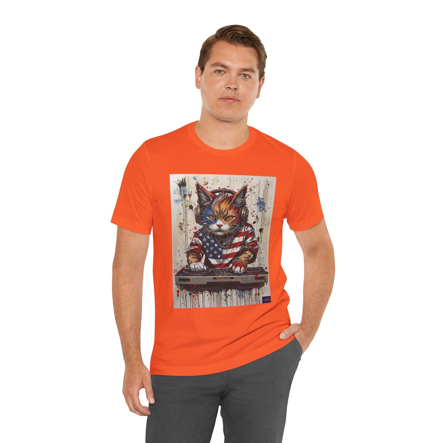 Scratch Cat DJ  — Narciza Unisex T‑Shirt