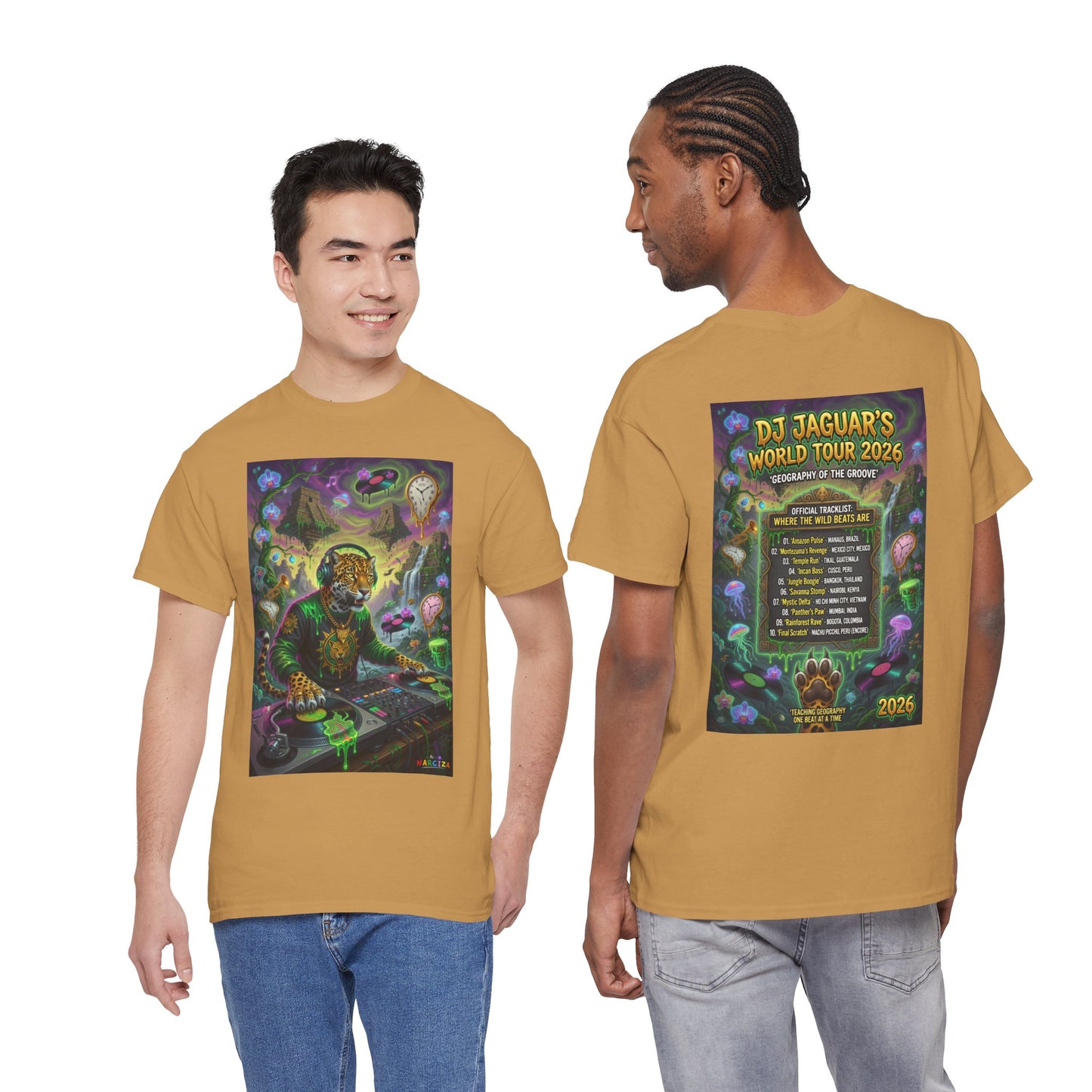 DJ Jaguar World Tour - Narciza Unisex T‑Shirt