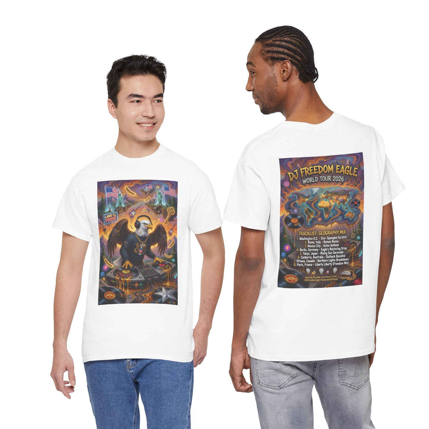 DJ Freedom Eagle World Tour - Narciza Unisex T-shirt
