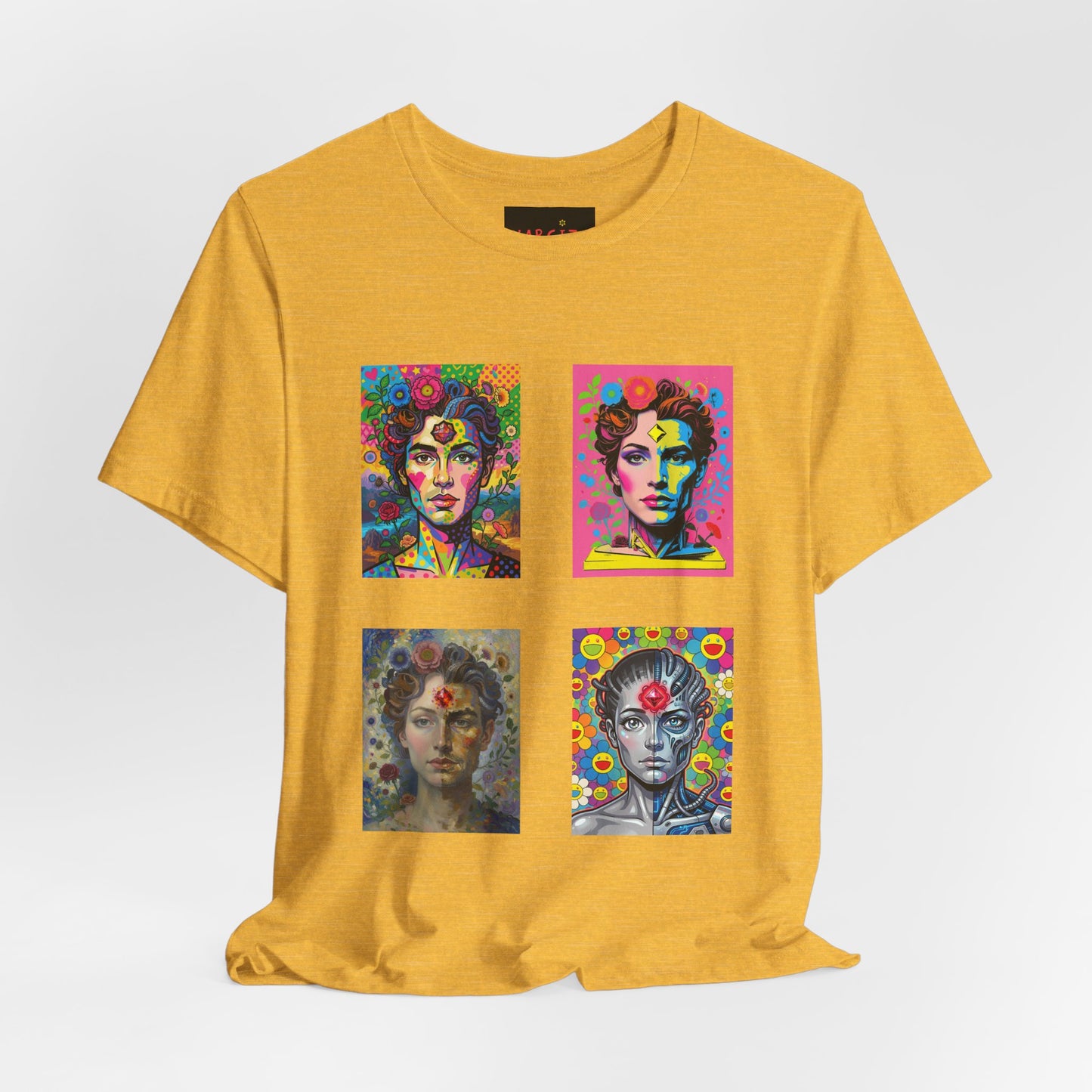 Fluid Art Faces - Unisex NARCIZA Tee