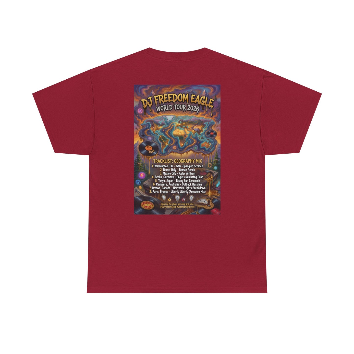 DJ Freedom Eagle World Tour - Narciza Unisex T-shirt