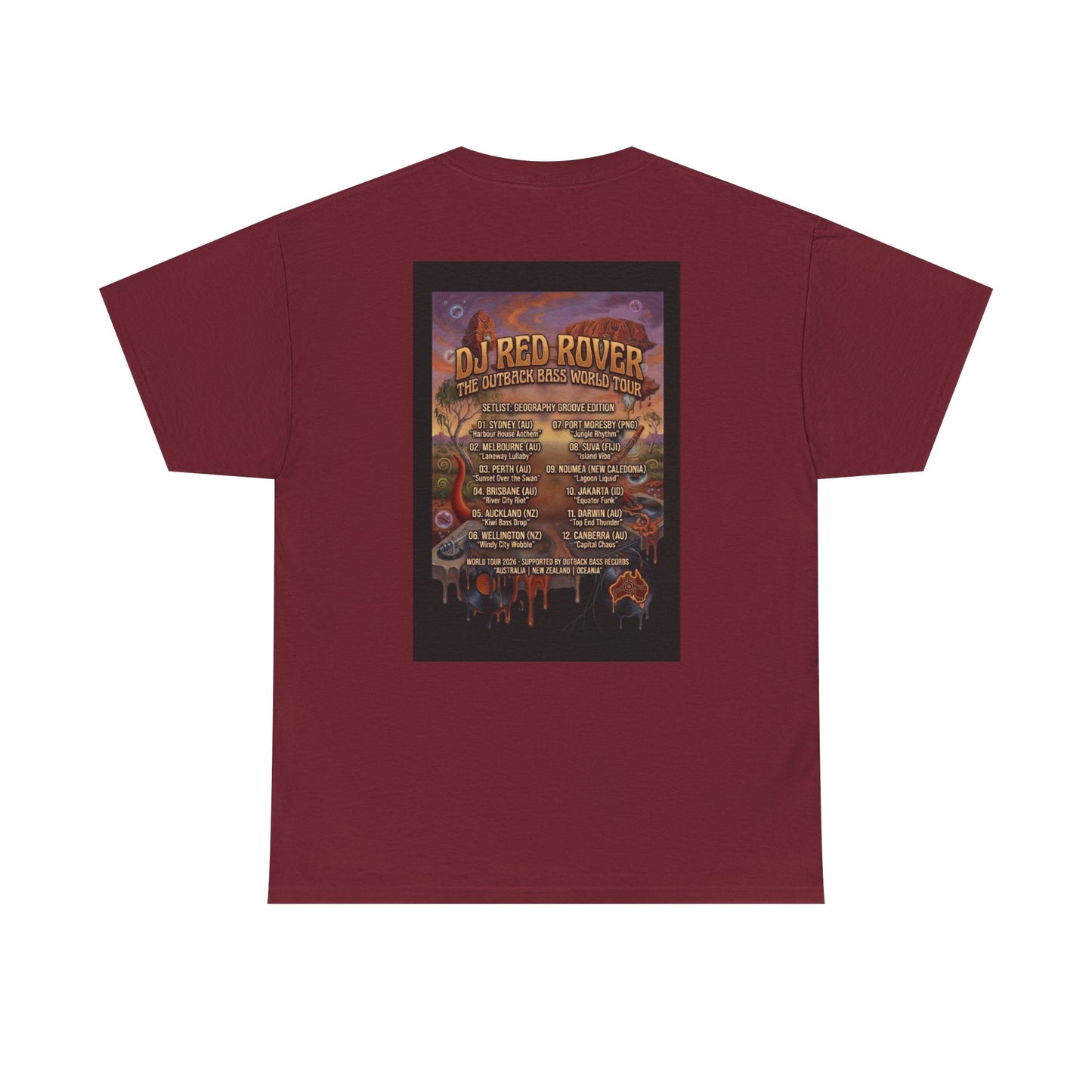 DJ Red Rover Outback Tour - Narciza Unisex T‑Shirt