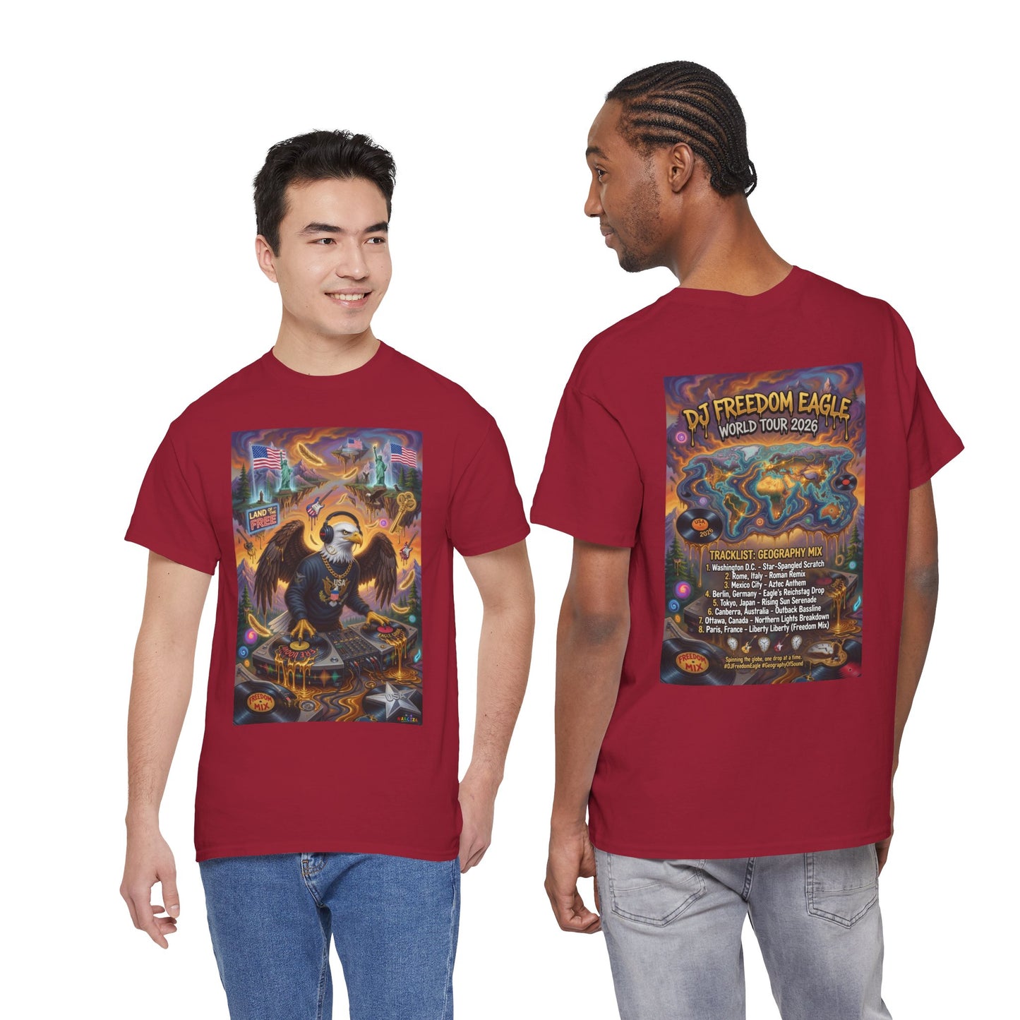 DJ Freedom Eagle World Tour - Narciza Unisex T-shirt