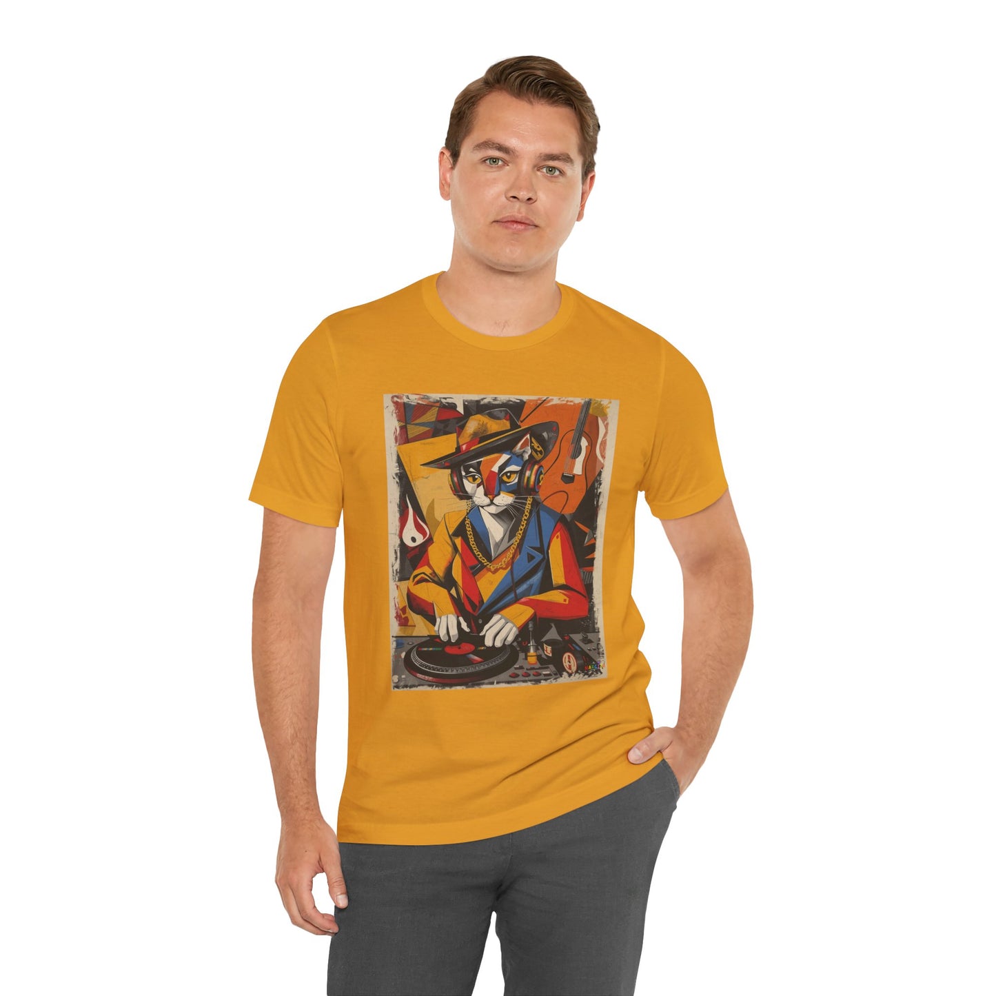 Cubist Cat DJ - Narciza Unisex Tee