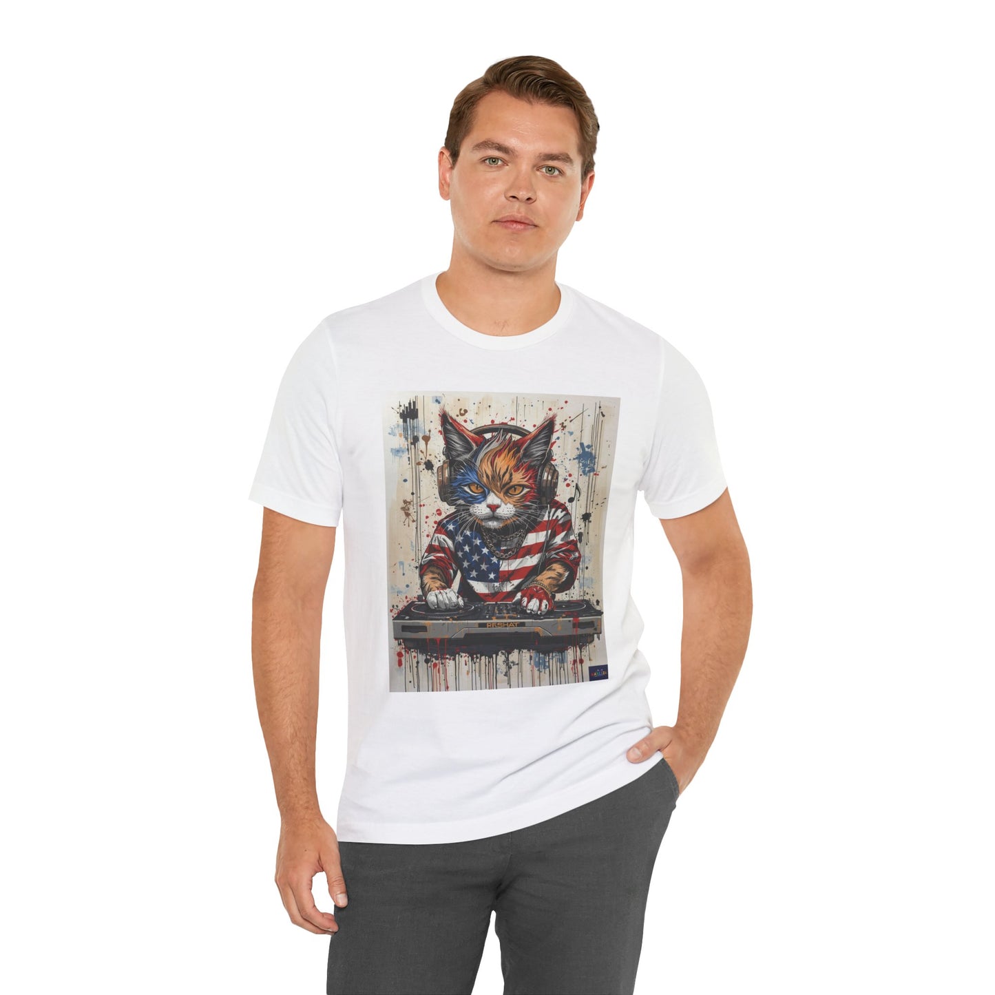 Scratch Cat DJ  — Narciza Unisex T‑Shirt