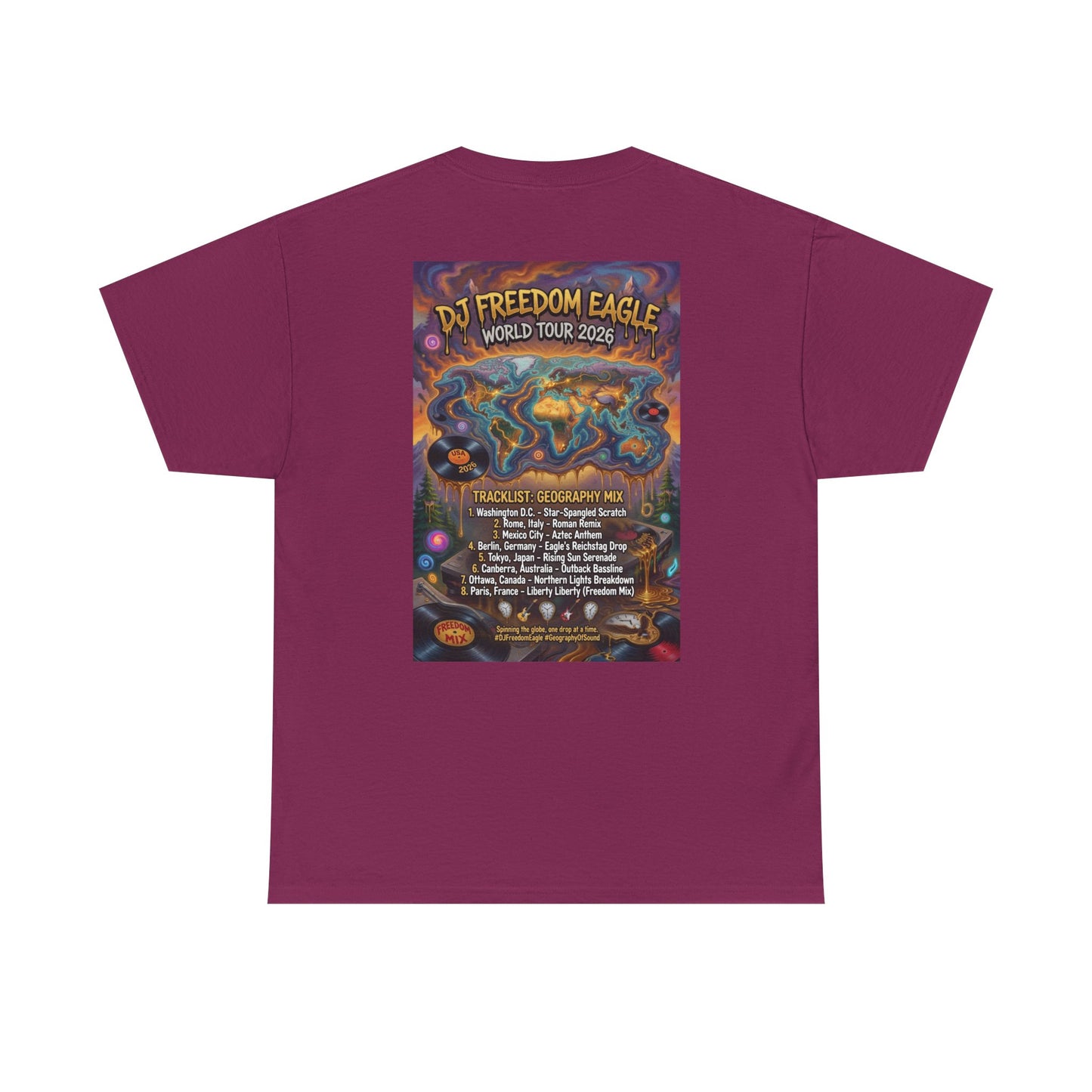DJ Freedom Eagle World Tour - Narciza Unisex T-shirt