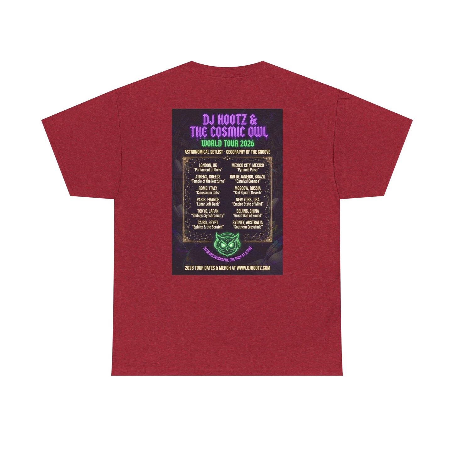 DJ Hootz World Tour - Narciza Unisex T‑Shirt