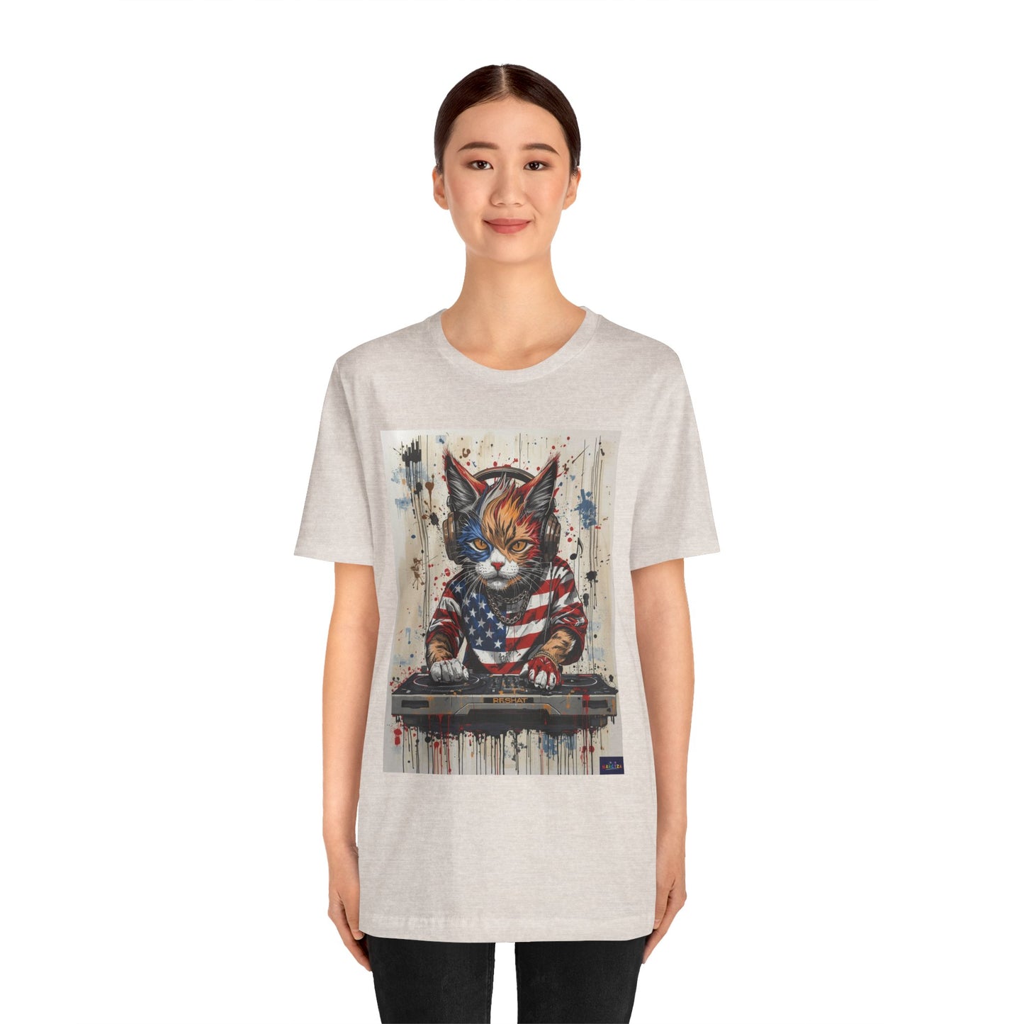 Scratch Cat DJ  — Narciza Unisex T‑Shirt