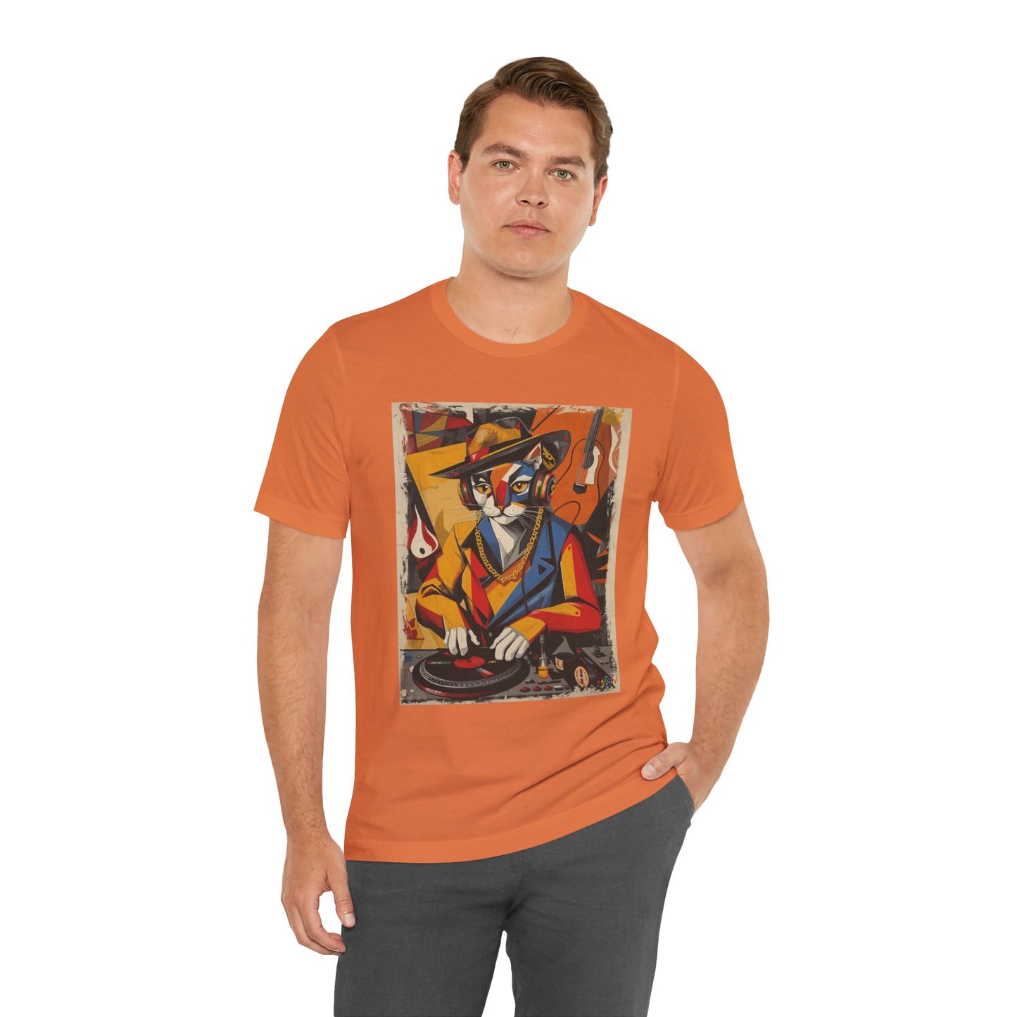 Cubist Cat DJ - Narciza Unisex Tee
