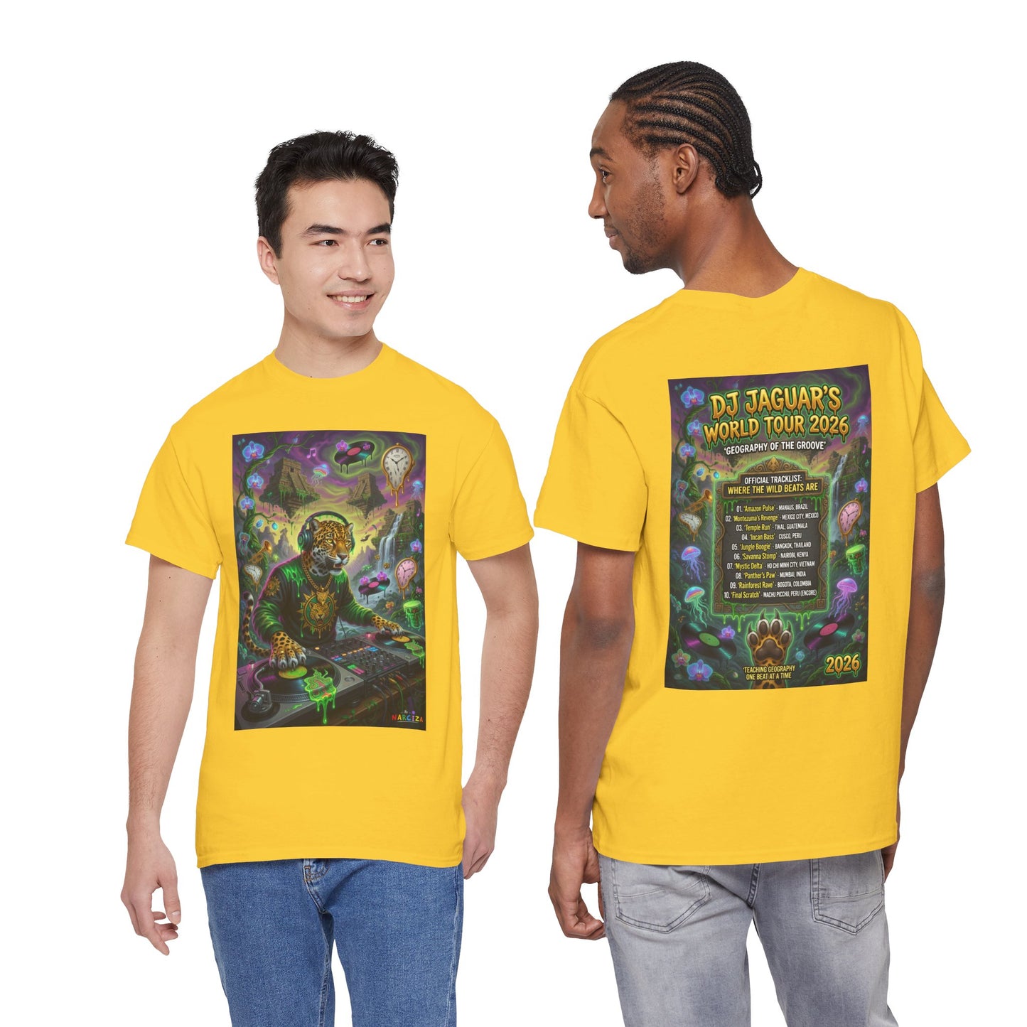 DJ Jaguar World Tour - Narciza Unisex T‑Shirt