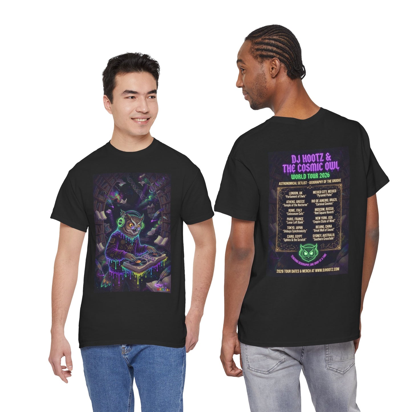 DJ Hootz World Tour - Narciza Unisex T‑Shirt