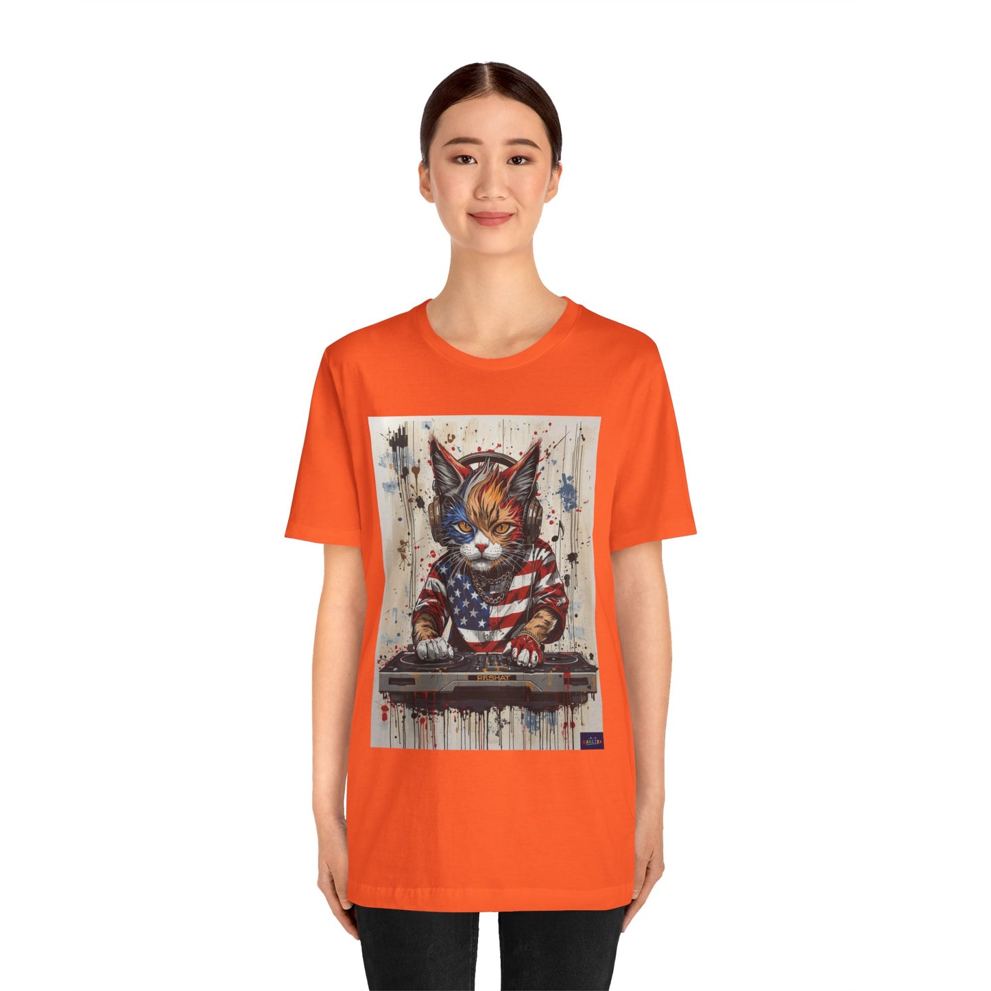 Scratch Cat DJ  — Narciza Unisex T‑Shirt