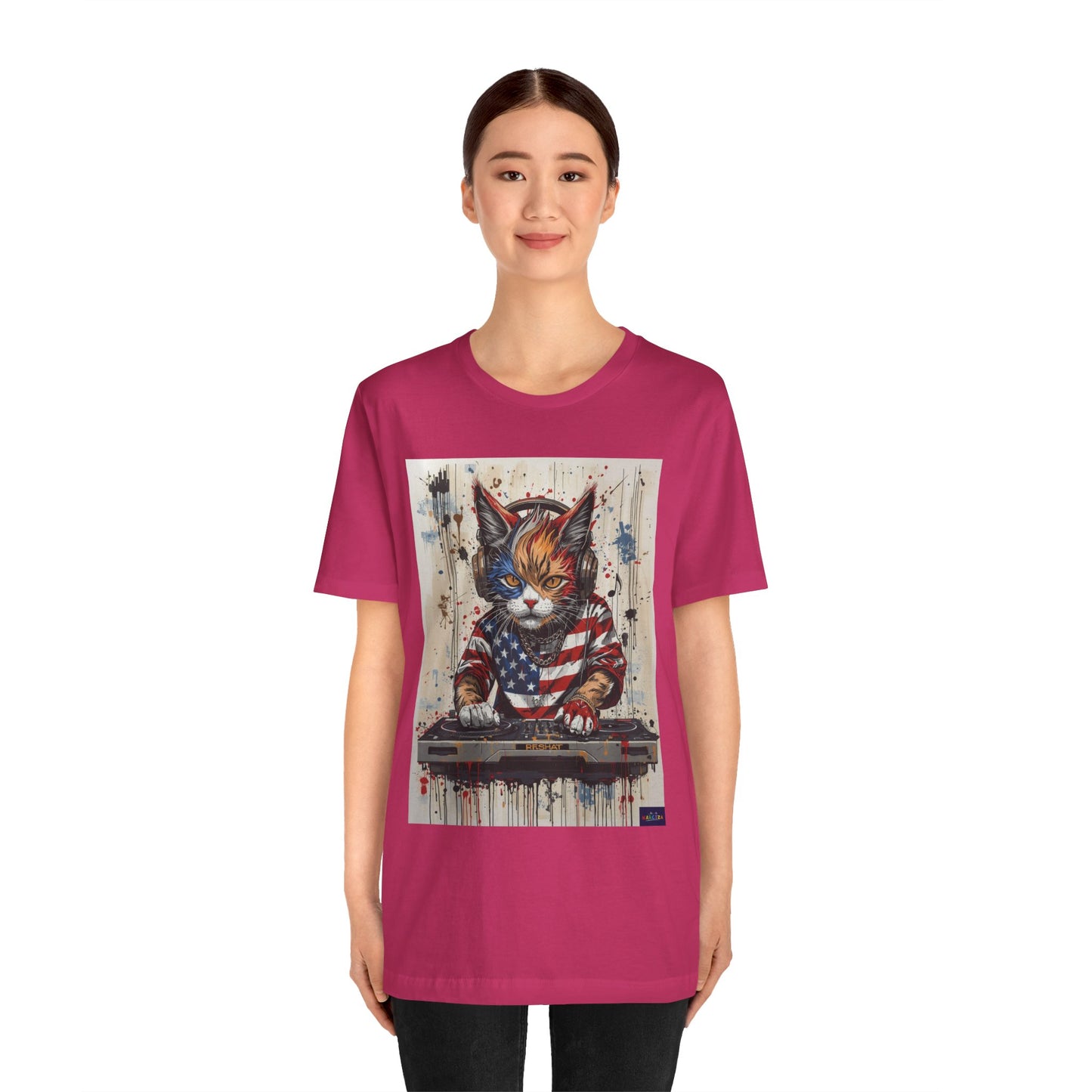 Scratch Cat DJ  — Narciza Unisex T‑Shirt