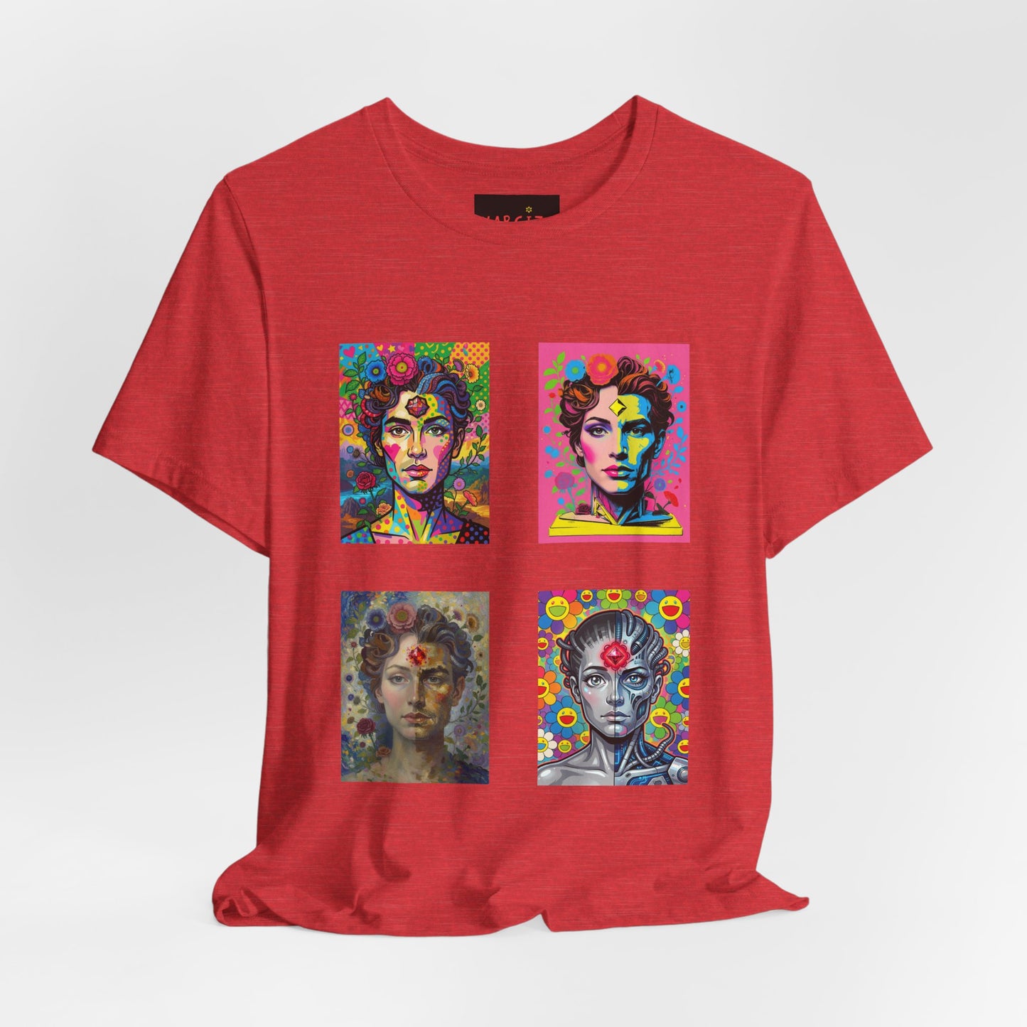 Fluid Art Faces - Unisex NARCIZA Tee