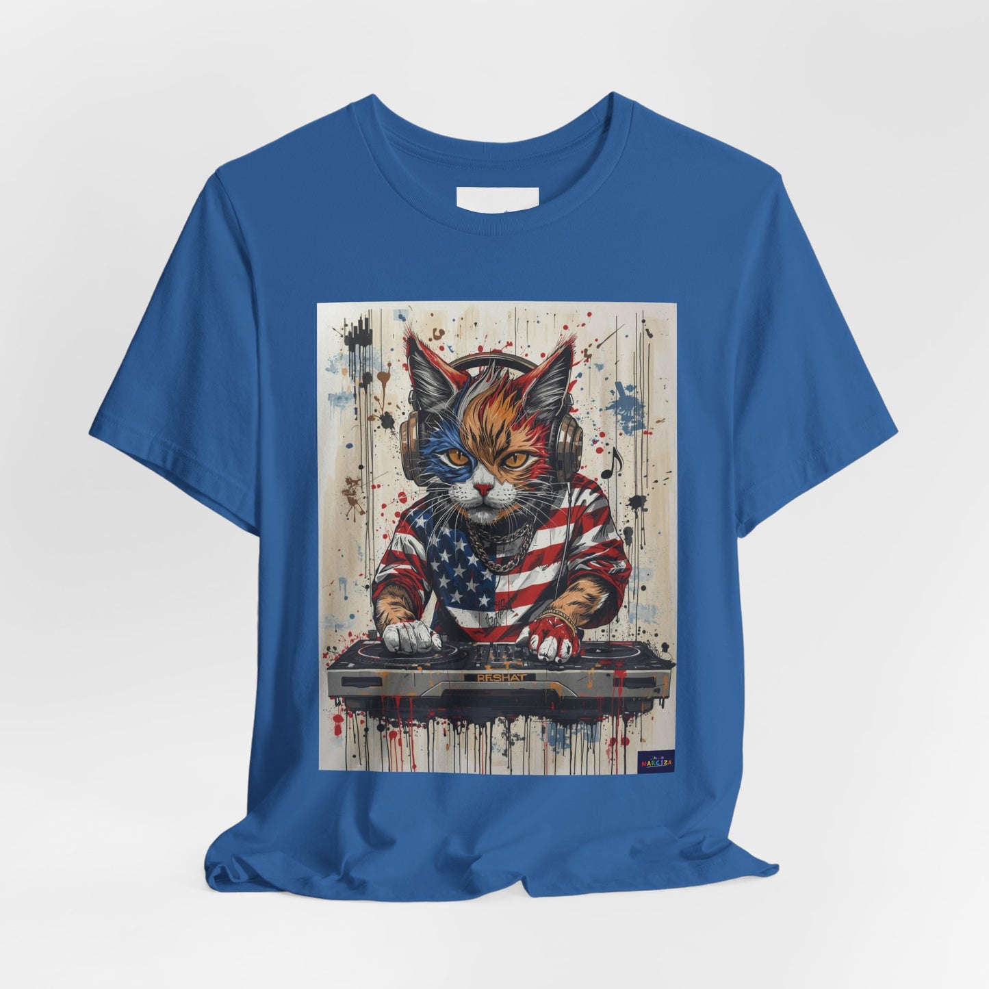 Scratch Cat DJ  — Narciza Unisex T‑Shirt