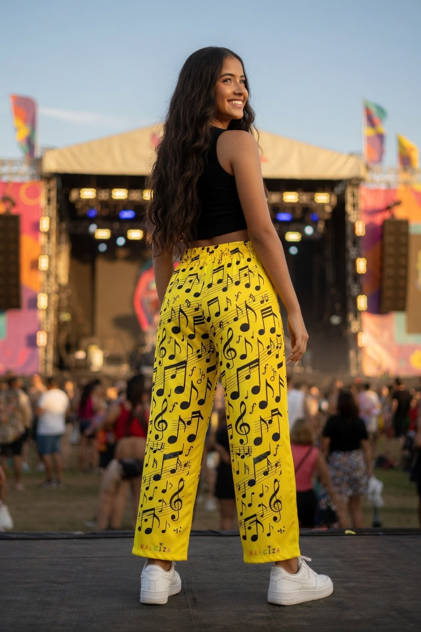 Narciza Music Notes —  Musical Yellow Sweatpants