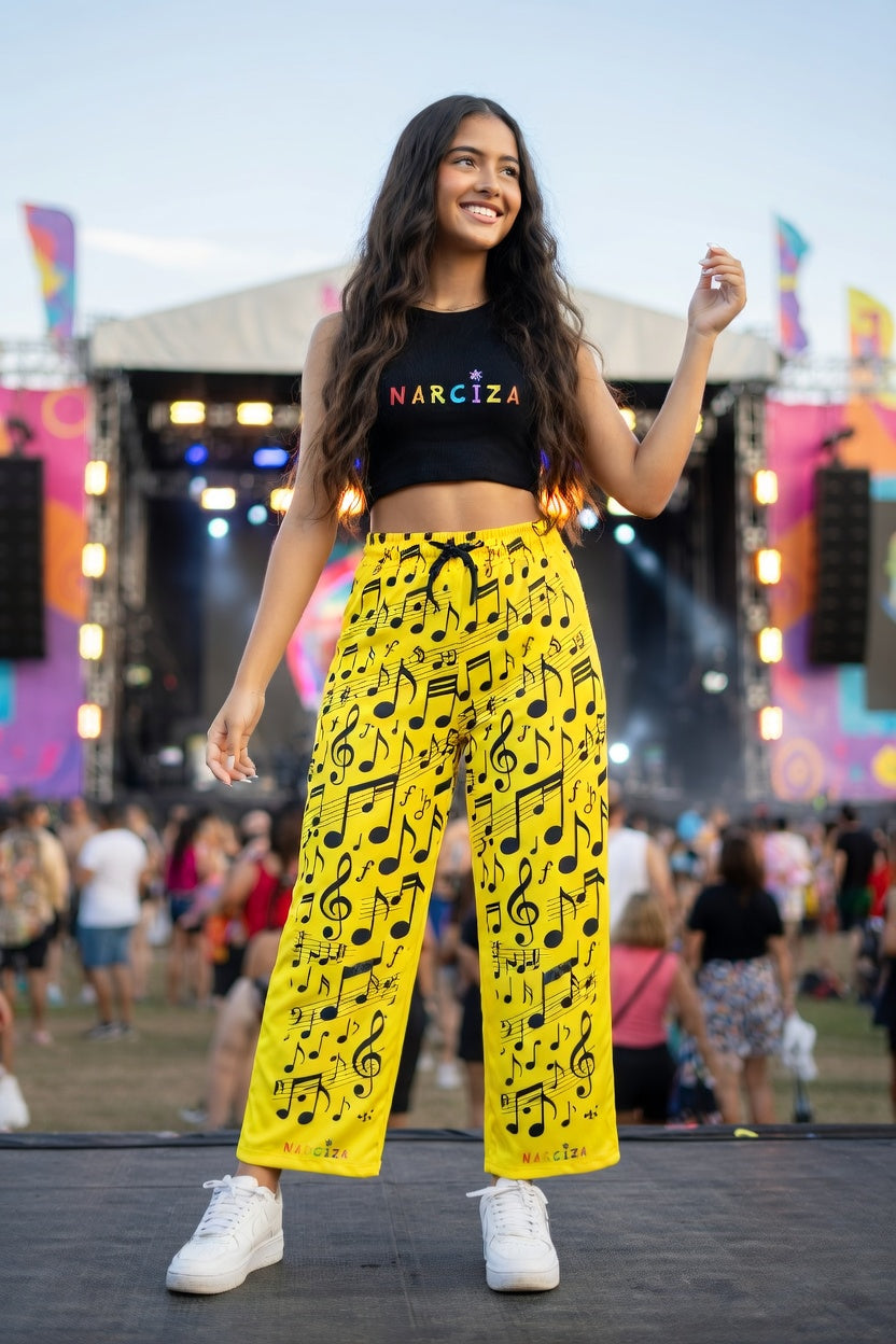 Narciza Music Notes —  Musical Yellow Sweatpants
