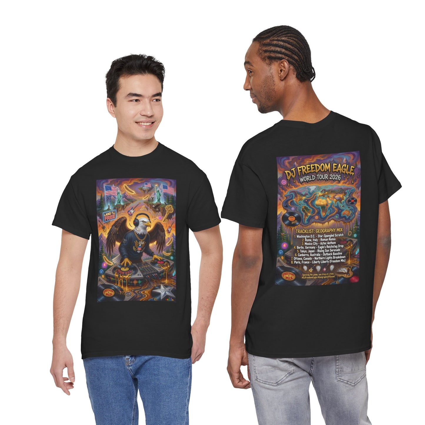 DJ Freedom Eagle World Tour - Narciza Unisex T-shirt