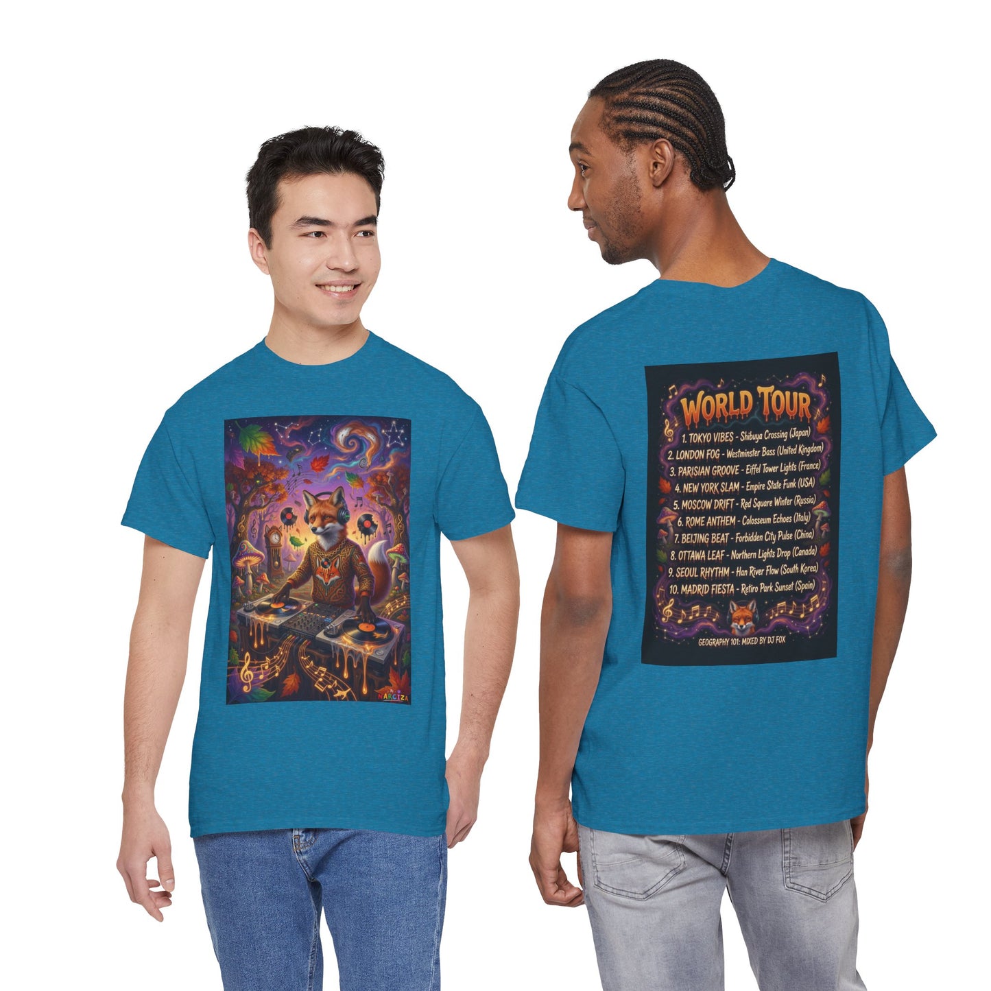 DJ Fox World Tour - Narciza T‑Shirt