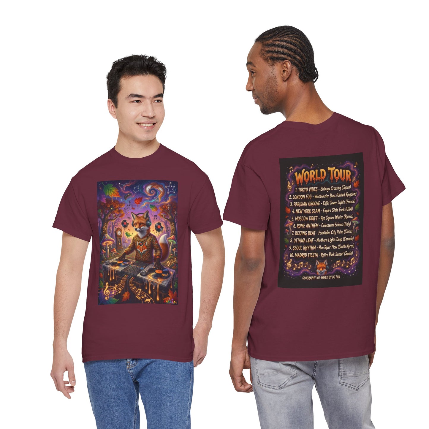 DJ Fox World Tour - Narciza T‑Shirt