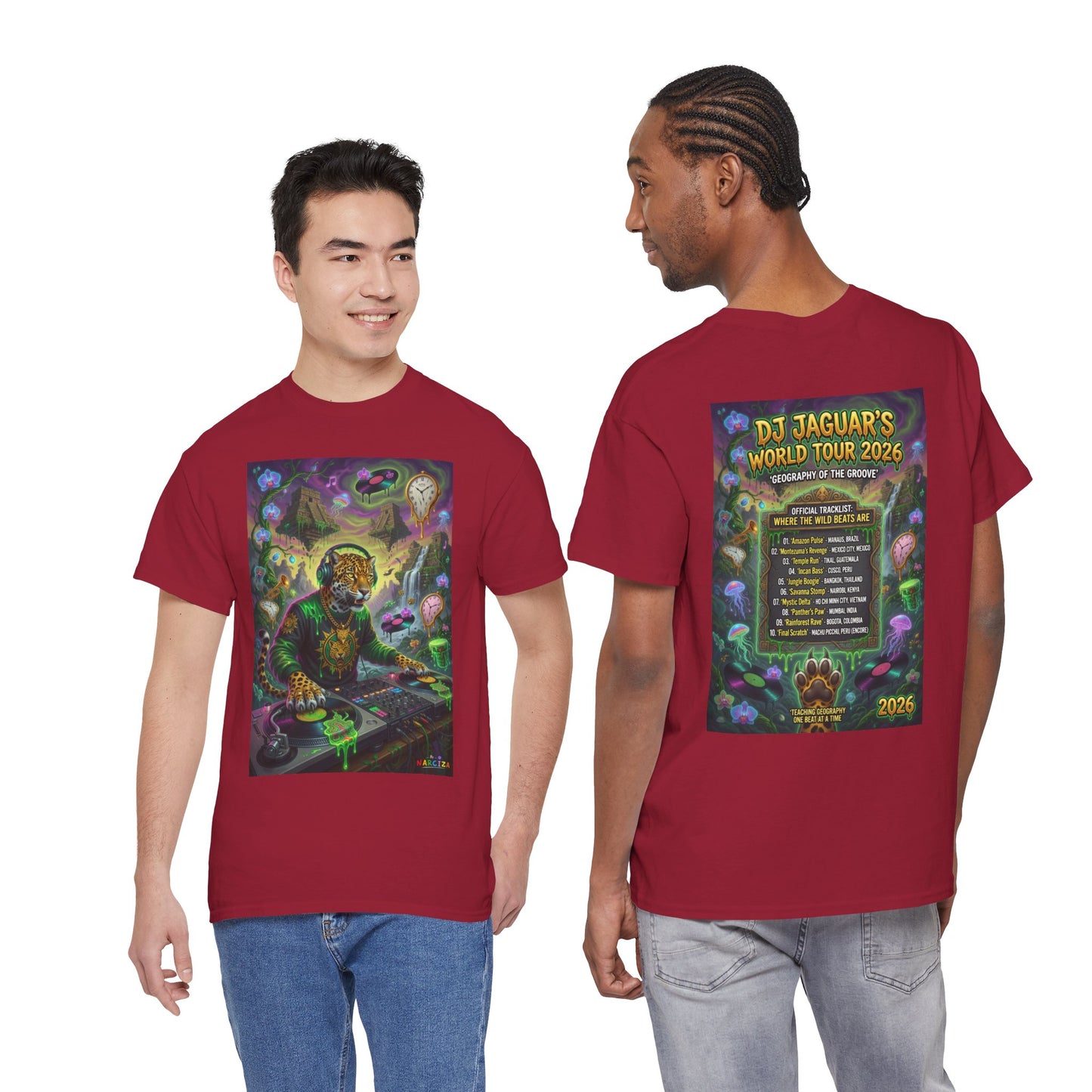DJ Jaguar World Tour - Narciza Unisex T‑Shirt