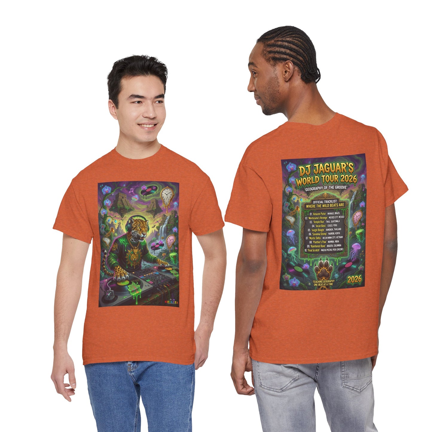 DJ Jaguar World Tour - Narciza Unisex T‑Shirt